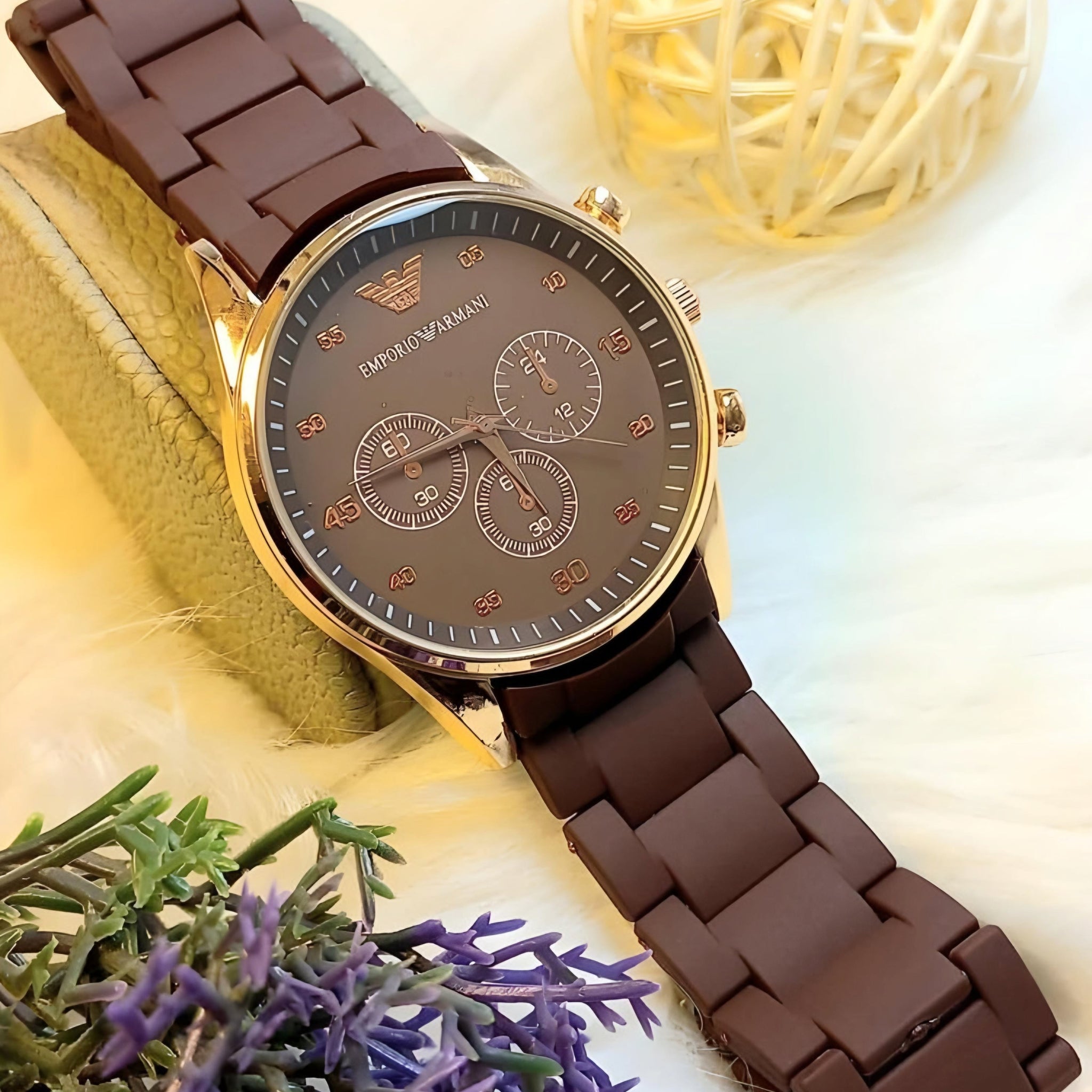 Casual Rubber Straps Watch